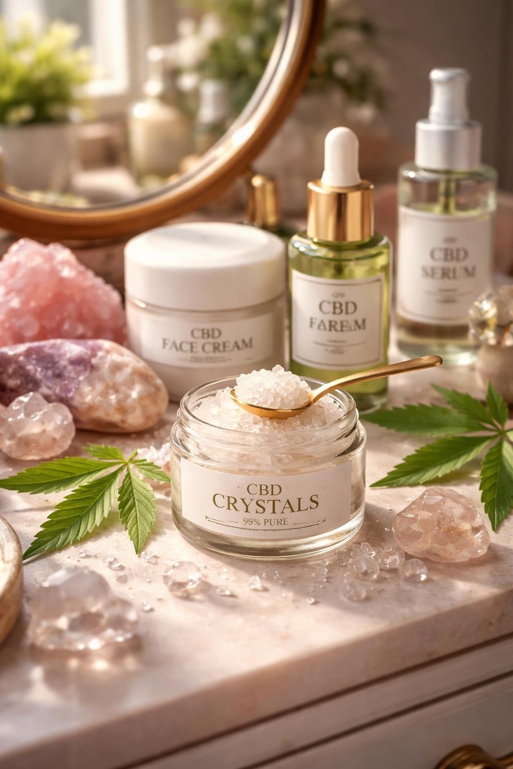 apprenez à intégrer les cristaux de cbd dans votre routine de soins pour bénéficier de leurs vertus apaisantes et naturelles, et ainsi sublimer votre peau au quotidien.